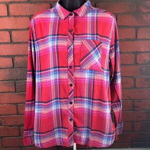 Orvis Women's‎ Large Checkered Button-Down Shirt – Casual, Outdoor, Preppy